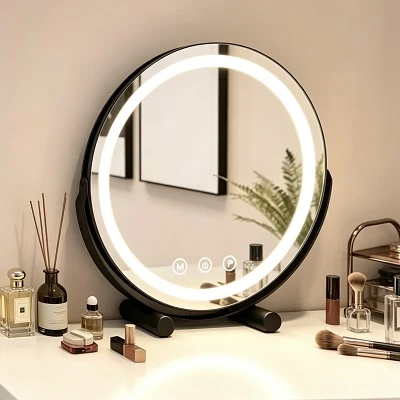 Bedroom Round Smart Makeup Mirror Bedroom Round Smart Makeup Mirror